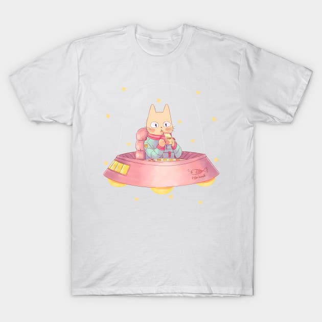 Space Neko T-Shirt by susanmariel